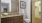 a bathroom with a marble countertop
