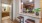 a kitchen with a marble counter top